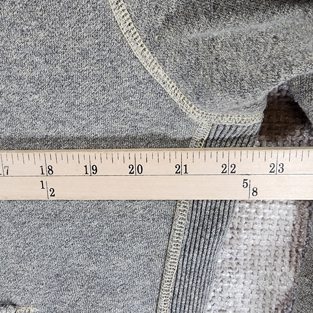American Eagle Outfitters Hoodie Mens M Gray Full Zip Fleece Vintage 1977 - Picture 5 of 13